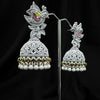 Handcrafted White Jhumkas