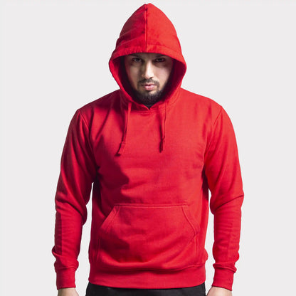 Unisex Round Neck Red Hoodie