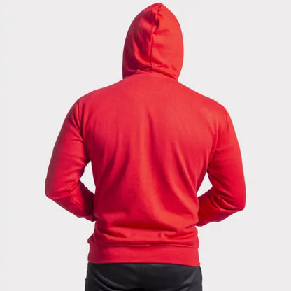 Unisex Round Neck Red Hoodie