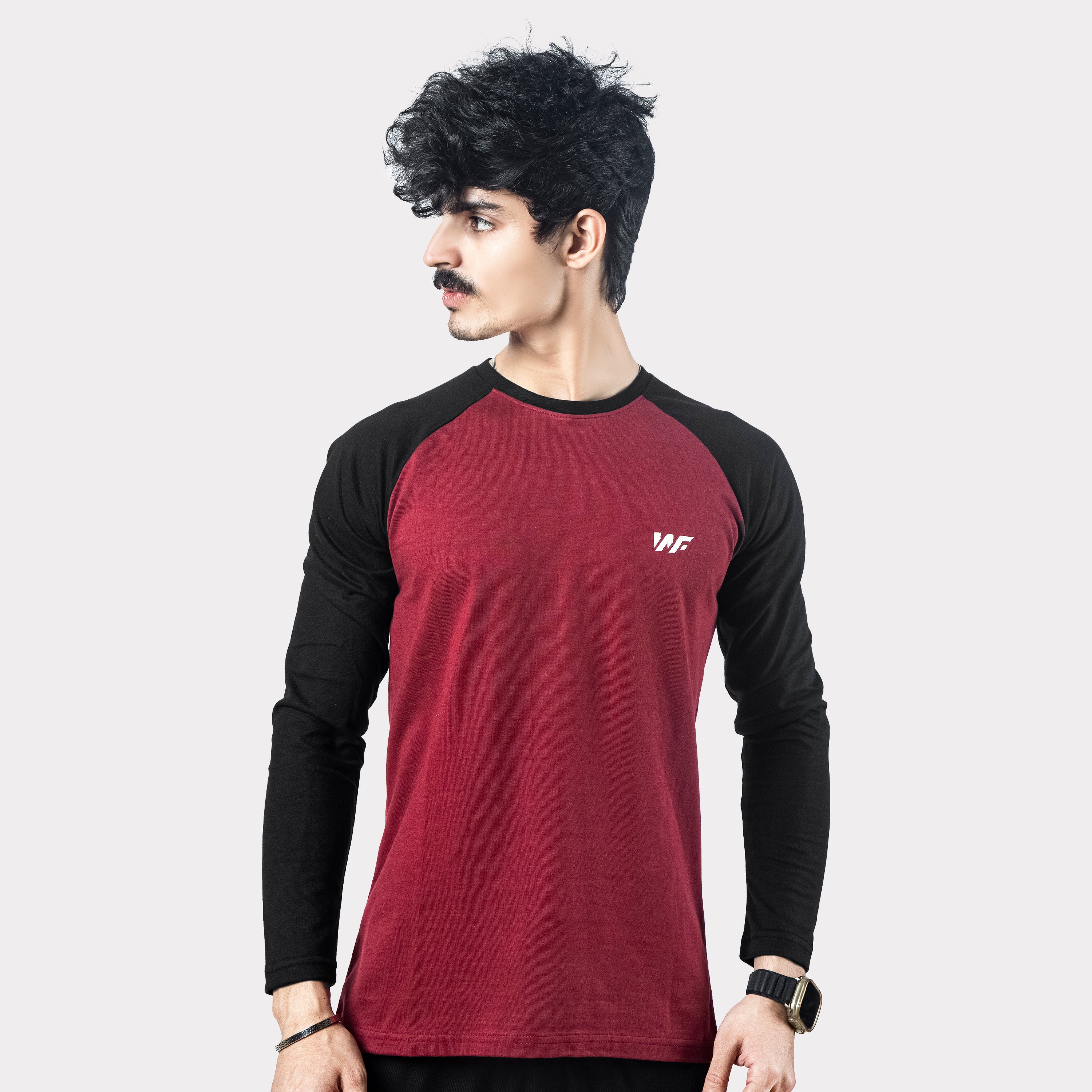 Maroon & Black Raglan full sleeve – Wear To Fit