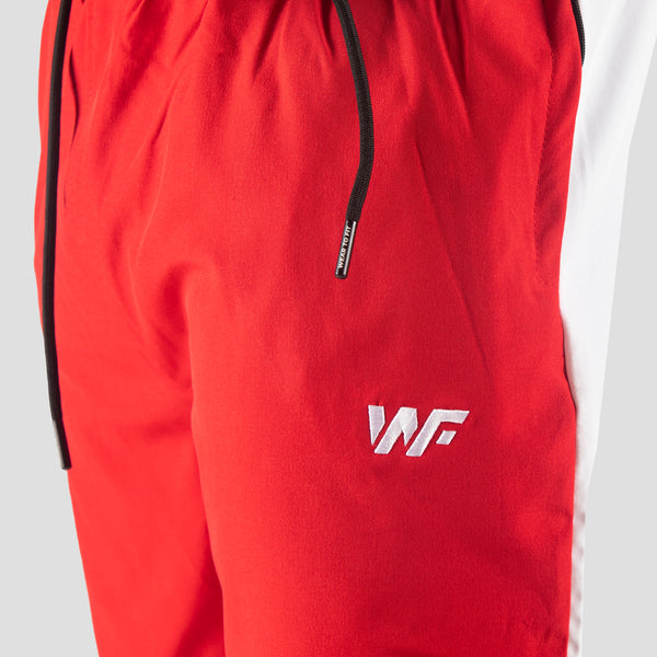Red/White Micro Interlock Training Shorts