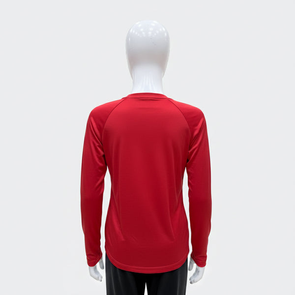 Wear To Fit Red Quick Dry Full Sleeves T-Shirt