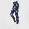 Blue tie-dye legging