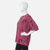 Magenta Leaf Print tshirt