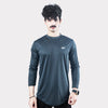 Smoky Gray Quick Dry Full Sleeves T-Shirt