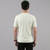 White Ribbed Crew Neck T shirt