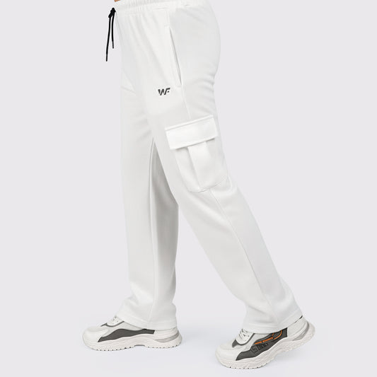 Pure cotton Milky White Cargro Trouser