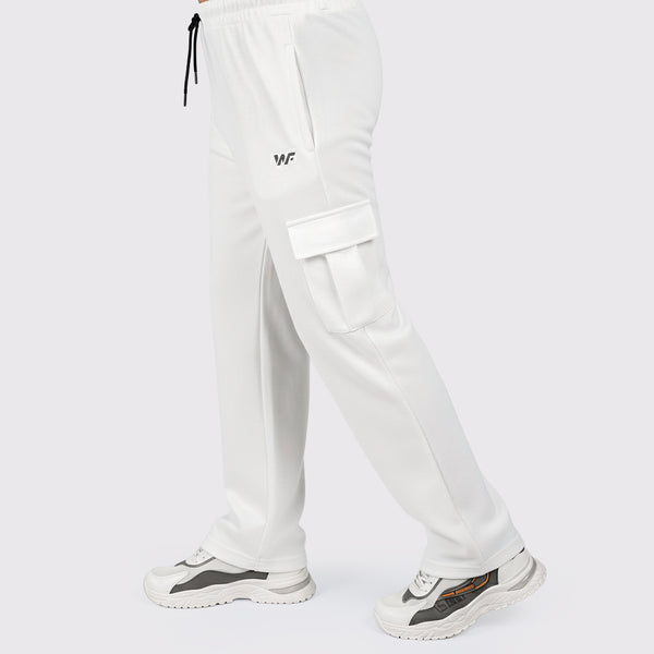 Pure cotton Milky White Cargro Trouser