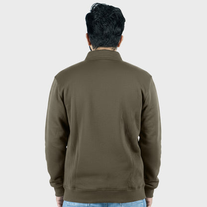 Unisex Brown Full Zipper