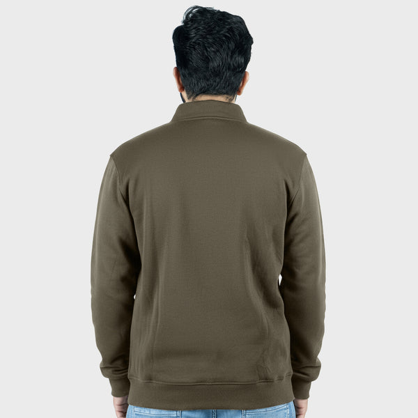 Unisex Brown Full Zipper