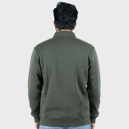 Unisex Green Full Zipper