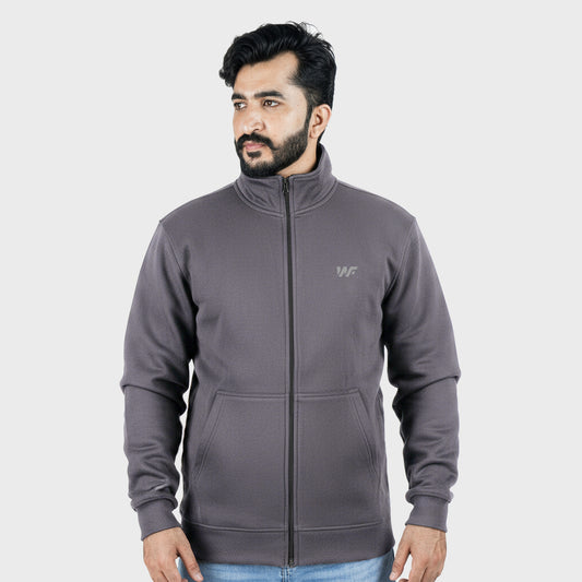 Unisex Charcoal Full Zipper