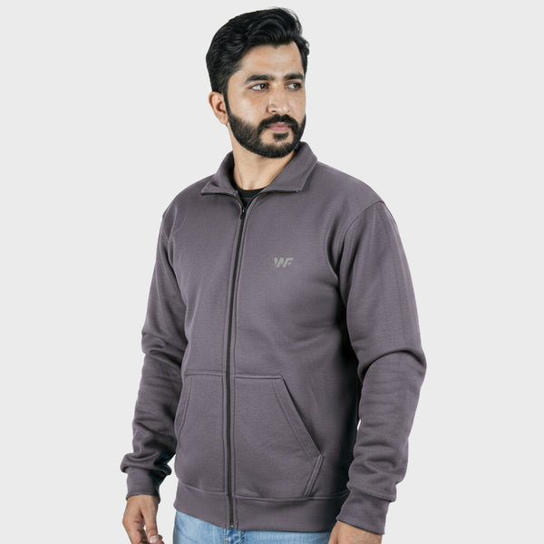 Unisex Charcoal Full Zipper