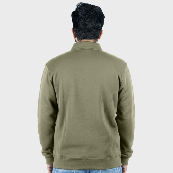 Unisex Olive Full Zipper